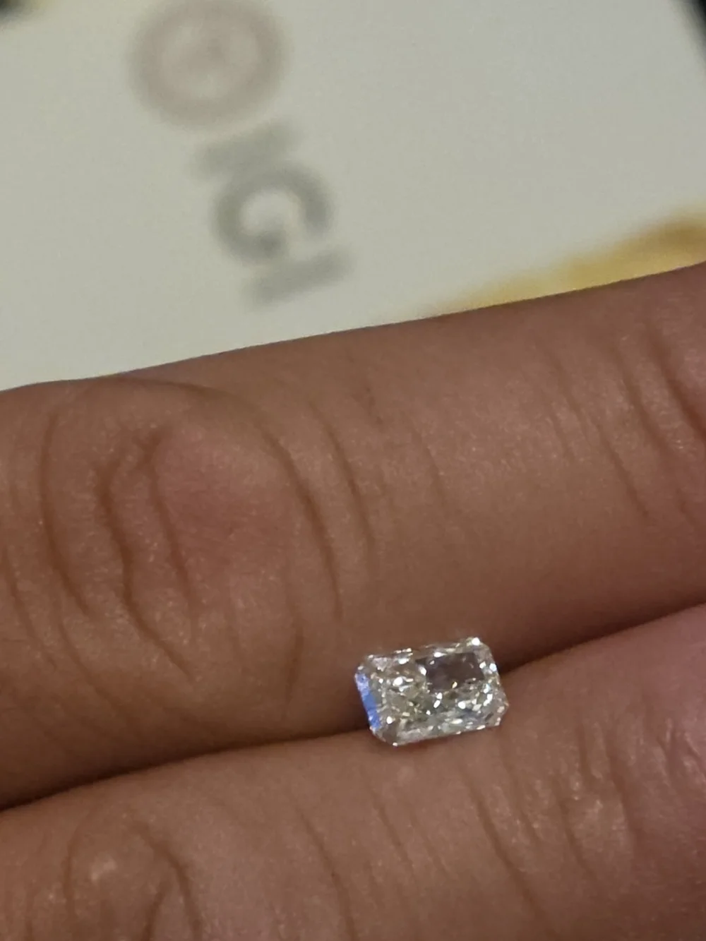 1.03ctw LAB Radiant Diamond